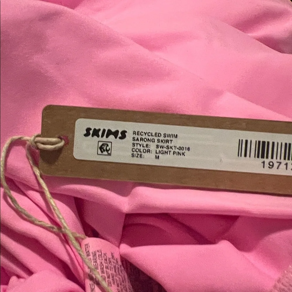 SKIMS Hot Pink Twist-Front Swim Sarong Wrap